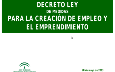 Decreto ley de medidas para la creación de empleo y emprendimiento.