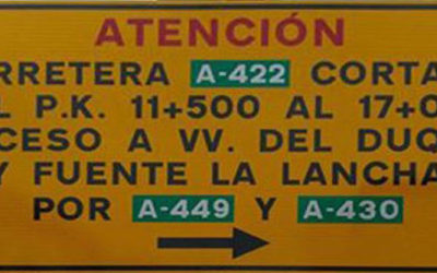 ANUNCIO: CORTE DE CARRETERA