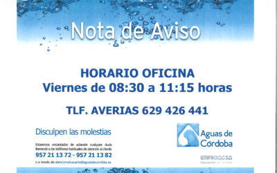 HORARIO OFICINA EMPROACSA