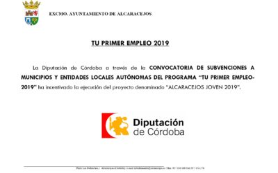 PROGRAMA “TU PRIMER EMPLEO-2019”