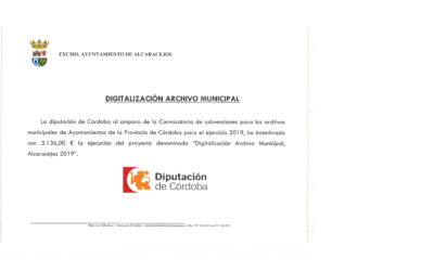 SUBVENCIÓN DIGITALIZACIÓN ARCHIVO MUNICIPAL