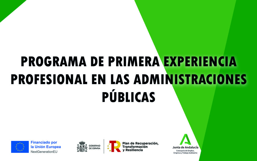 PRIMERAS EXPERIENCIAS PROFESIONALES PARA JÓVENES DESEMPLEADOS